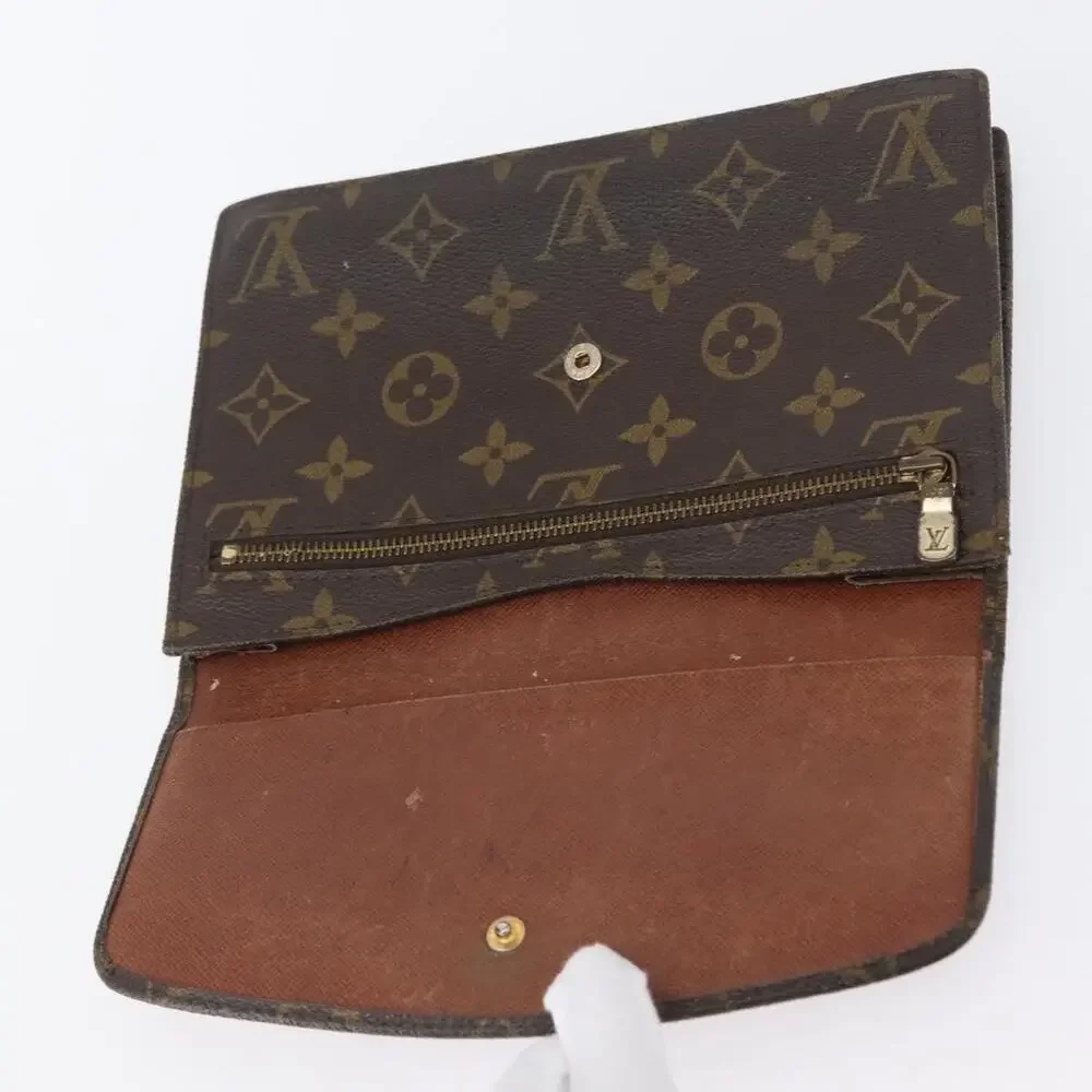 Louis Vuitton Monogram Pochette Rabat 20 Clutch Bag Brown